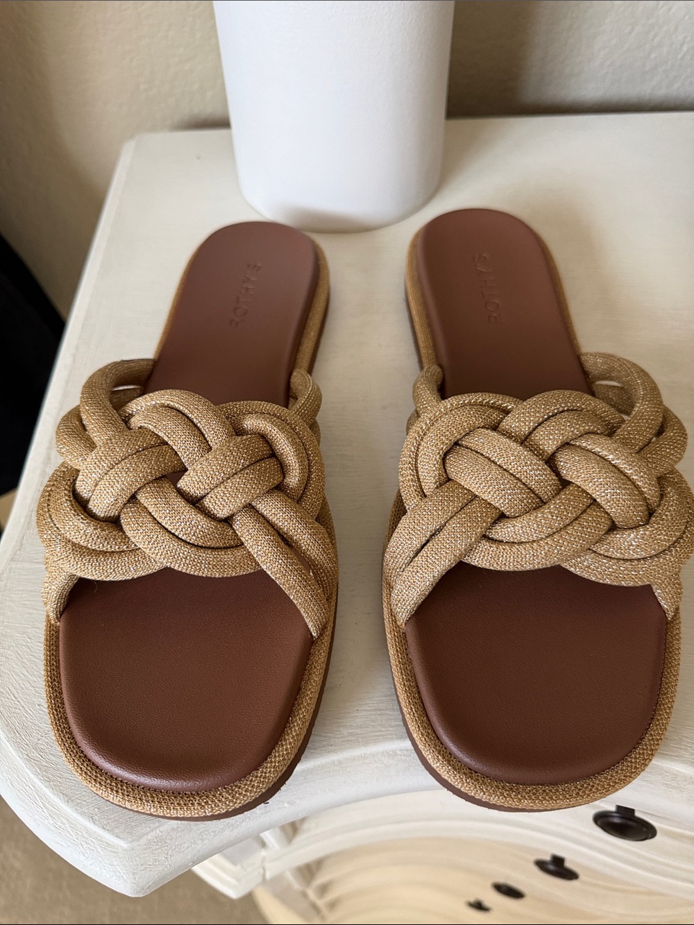 NWOT Rothy's The Summer Sandal in Golden Sun Size 12 - Picture 5 of 7